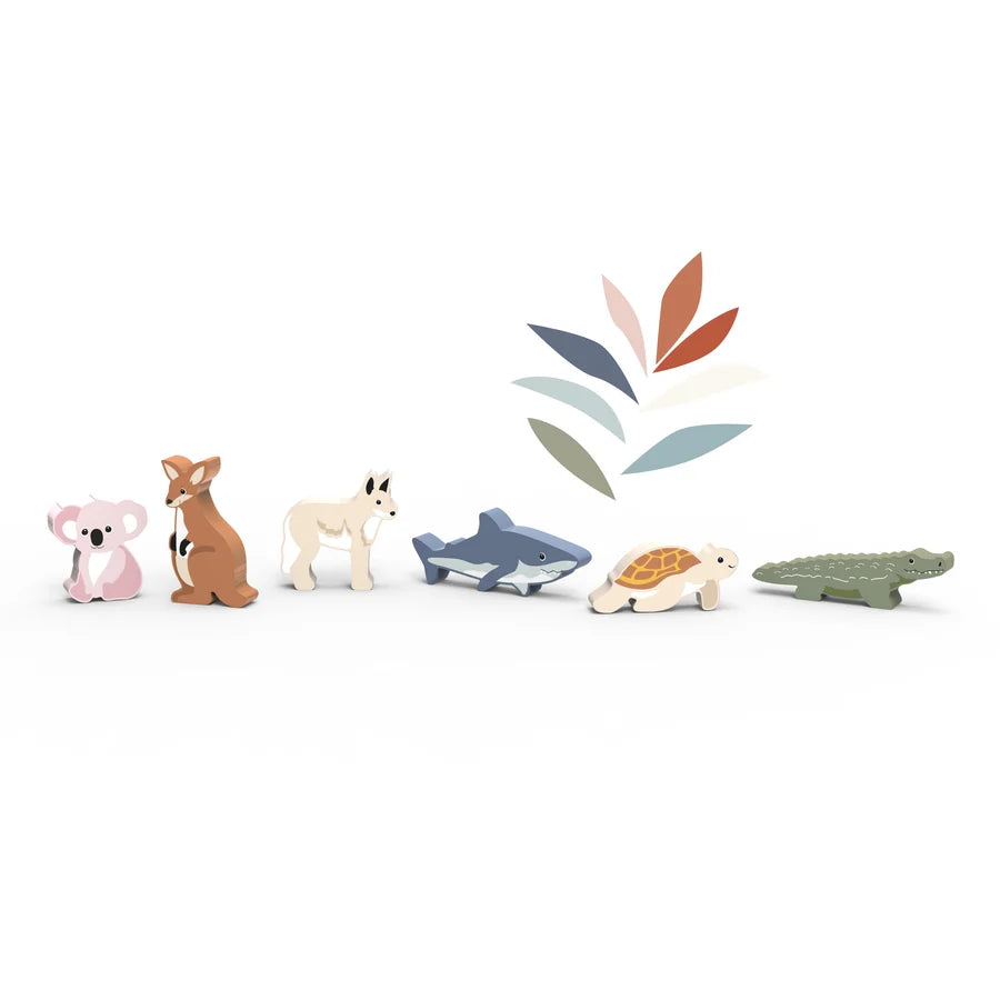 Speedy Monkey - World Animals - Oceania Wooden Set
