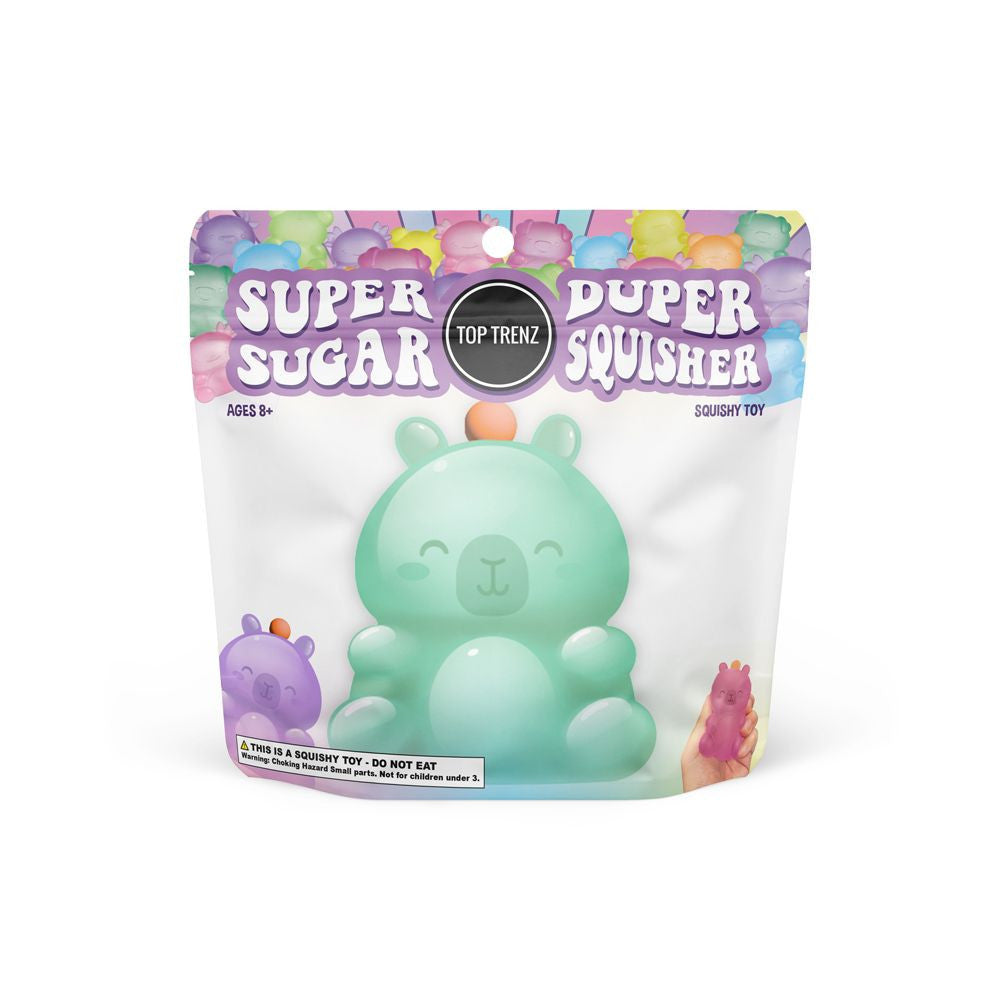 Top Trenz Inc - Super Duper Sugar Squisher Toy  - Charlie the Capybara (limit 1)