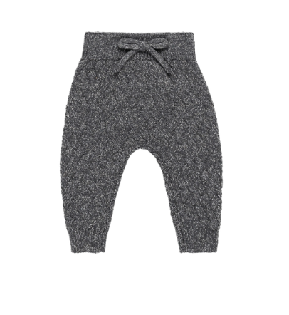 Quincy Mae - Knit Sweater + Knit Pant Set - Heathered Indigo