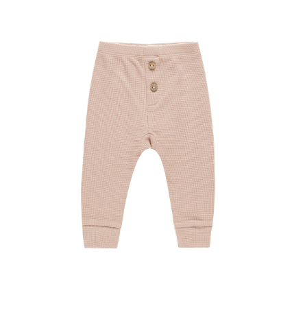 Quincy Mae - Ruffle Collar Bodysuit + Legging Set - Blush