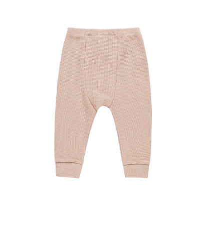 Quincy Mae - Ruffle Collar Bodysuit + Legging Set - Blush