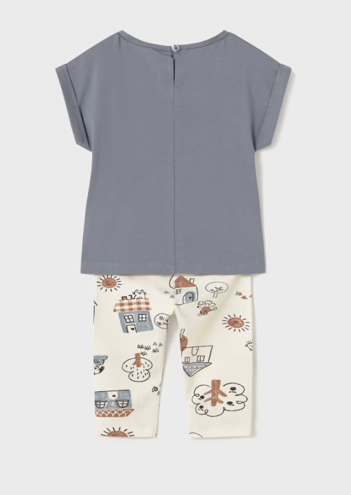 Mayoral - Charcoal Legging and T-Shirt Set