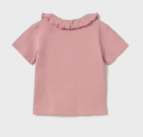 Mayoral - Blush S/S Ribbed Polo