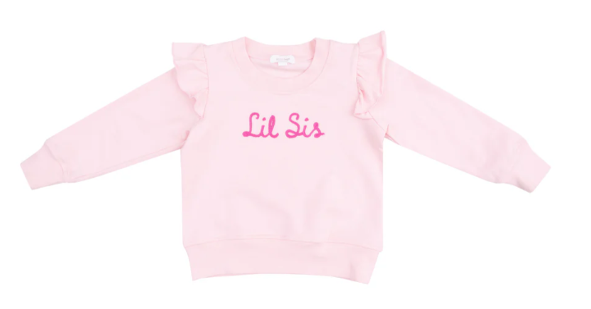 Angel Dear - Sibling Lil Sis Ruffle Sweatshirt