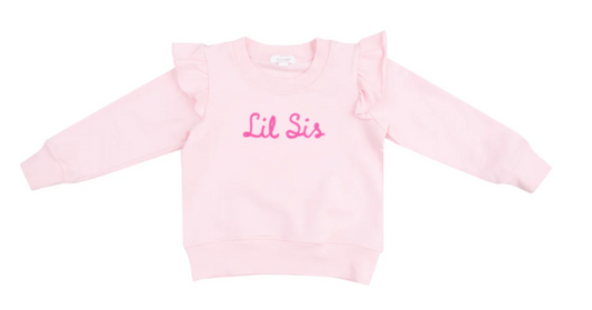 Angel Dear - Sibling Lil Sis Ruffle Sweatshirt