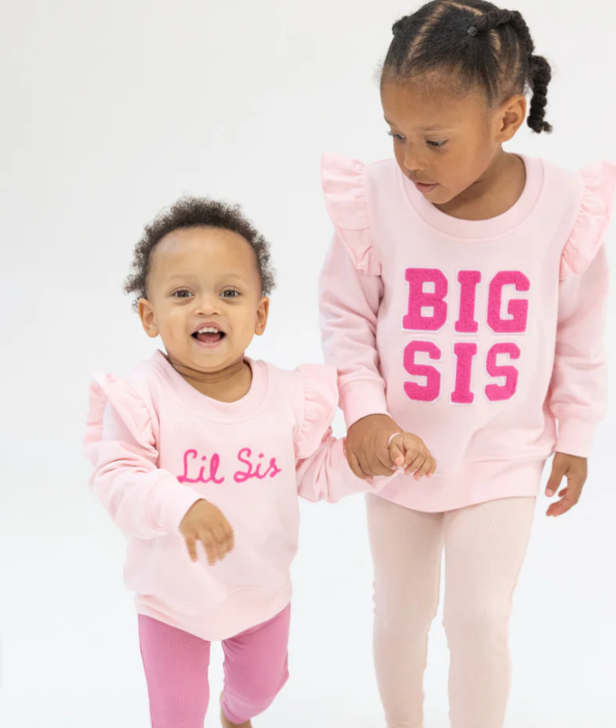 Angel Dear - Sibling Lil Sis Ruffle Sweatshirt