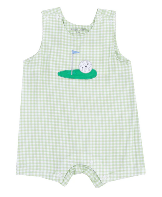 Angel Dear - Golf Applique Sleeveless Shortie Romper w/ Applique