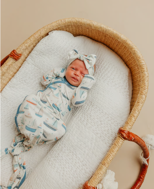 Copper Pearl - Fischer Newborn Knotted Gown
