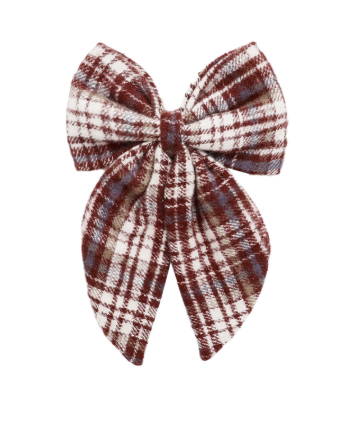 Rylee + Cru - Oversized Bow || Burgundy Plaid