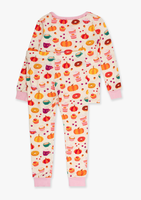 RuffleButts + RuggedButts - Long Sleeve Pajama Set - Fall Treats
