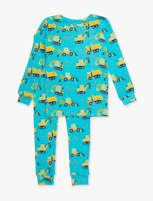 RuffleButts + RuggedButts - Long Sleeve Pajama Set - Under Construction