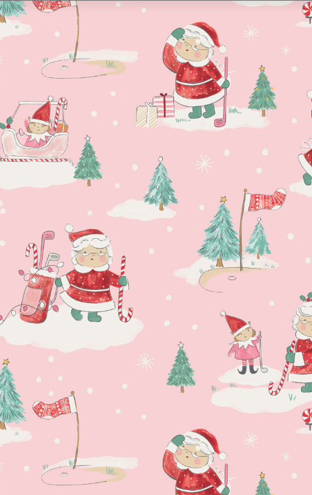 Angel Dear - Golfing Mrs. Claus & Elves - L/S Loungewear Set