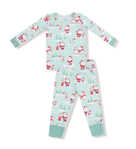 Angel Dear - Golfing Santa & Elves - L/S Loungewear Set