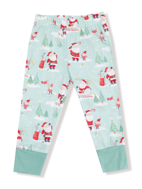 Angel Dear - Golfing Santa & Elves - L/S Loungewear Set