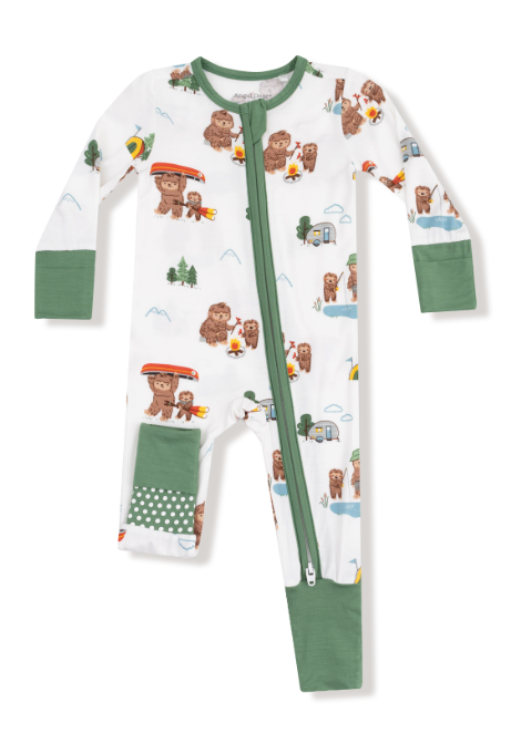 Angel Dear - Bigfoot Camping - 2 Way Zipper Romper
