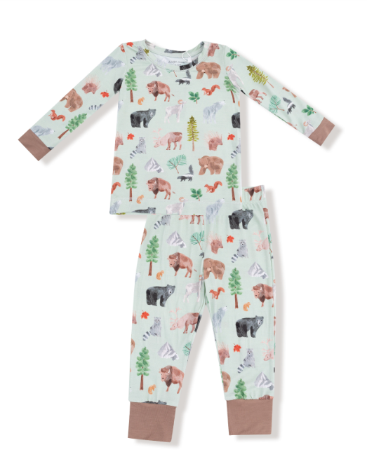 Angel Dear - American Woodland Animals - L/S Loungewear Set