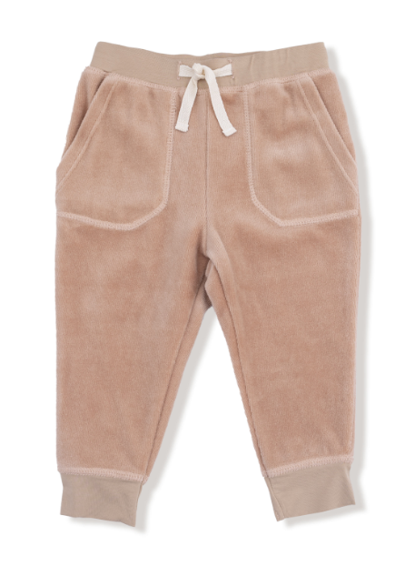 Angel Dear - Velour Teddy Bear - Raglan Sweatshirt + Jogger Set