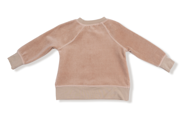 Angel Dear - Velour Teddy Bear - Raglan Sweatshirt + Jogger Set