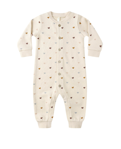 Rylee + Cru - Button Down Jumpsuit - Hearts