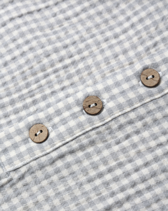 Quincy Mae - Woven Jumpsuit || Blue Gingham