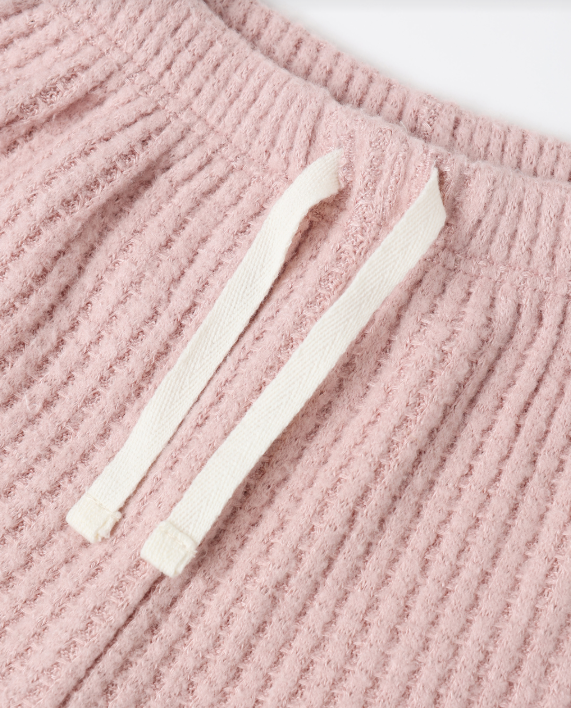 Quincy Mae - Ruffle Cozy Set || Rose