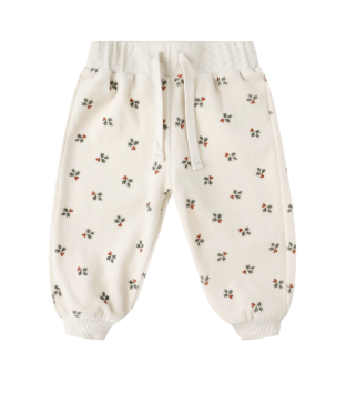 Quincy Mae - Velour Relaxed Sweatshirt + Sweatpant Set || Holly Berry