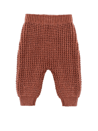 Quincy Mae - Chunky Knit Pant || Cranberry