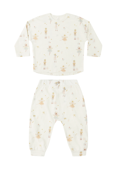Rylee + Cru - Long Sleeve Tee + Pant Set || Nutcracker