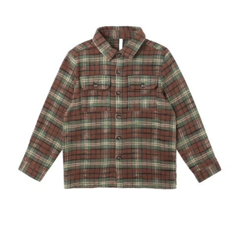 Rylee + Cru - Pocketed Flannel Shirt || Holiday Plaid