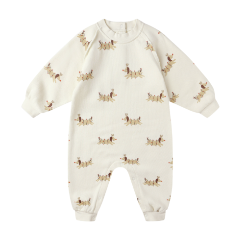 Rylee + Cru - Raglan Jumpsuit || Christmas Dogs