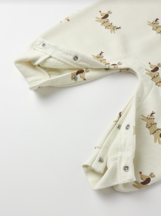 Rylee + Cru - Raglan Jumpsuit || Christmas Dogs