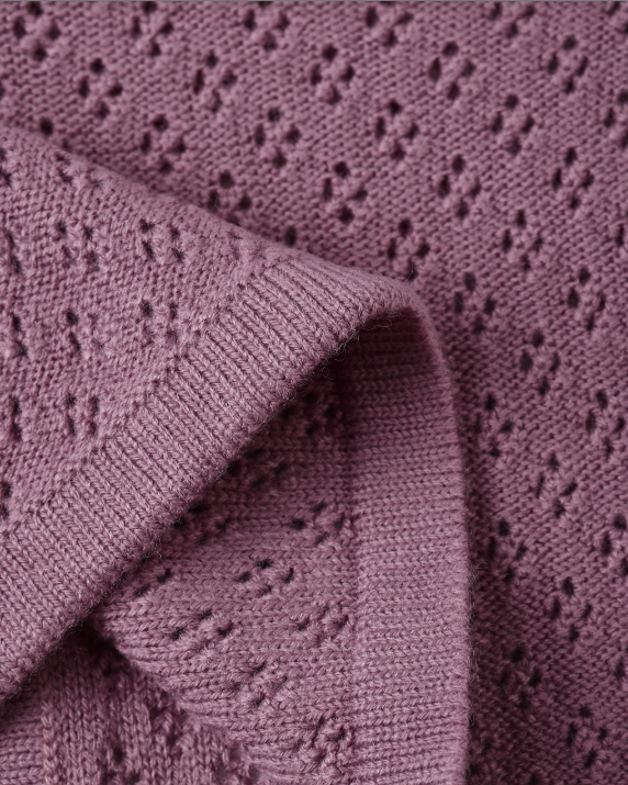 Quincy Mae - Knit Cardigan || Mulberry