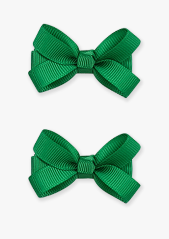Rufflebutts + Ruggedbutts - Small Bow Clip Set - Green