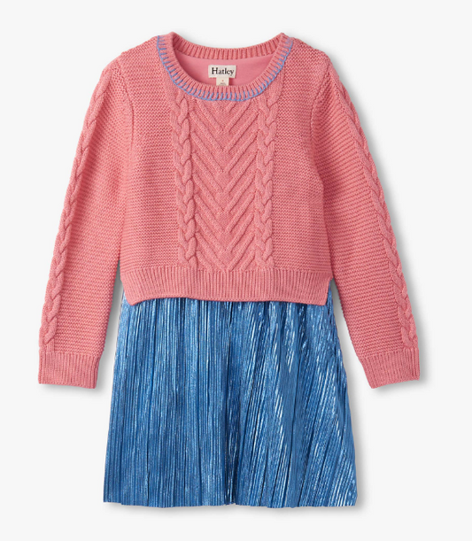 Hatley - Flamingo Pink Mix Media Dress