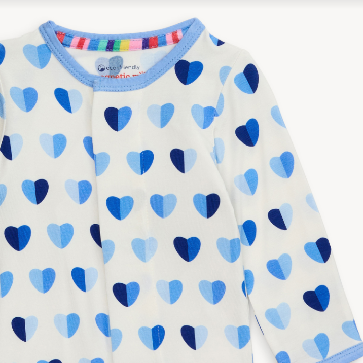 Magnetic Me - Blue XOXO Modal Footie