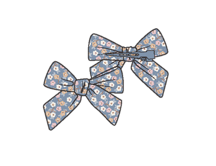 Angel Dear - Country Calico - Bow Clips 2 Pack