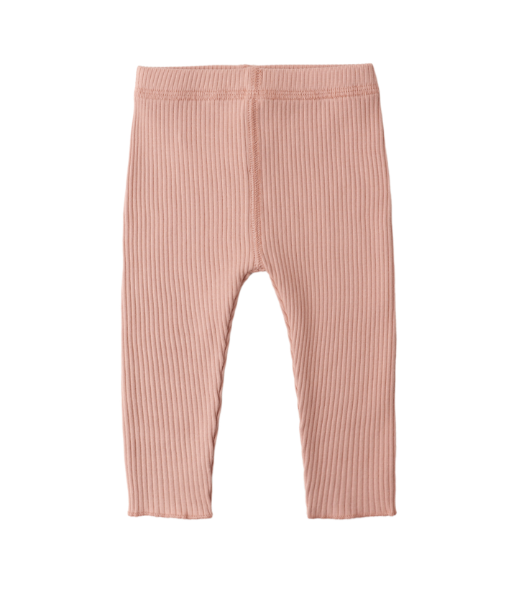 Quincy Mae - Ribbed Legging || Pink