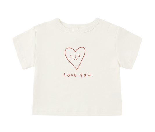 Quincy Mae - Boxy Tee || Love