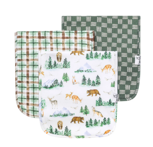 Copper Pearl - Grayson Burp Cloth Set (3-Pack)