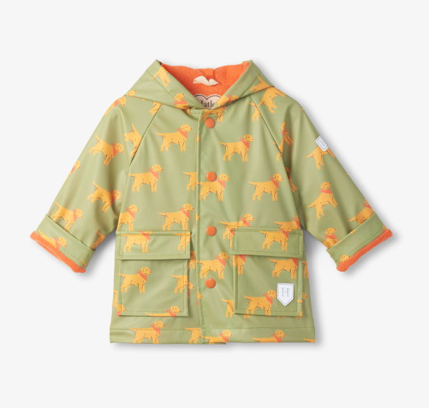 Hatley - Snap Rain Coat - Camping Puppy