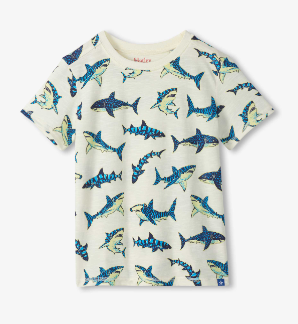 Hatley - Glow in the Dark Sharks Graphic Tee
