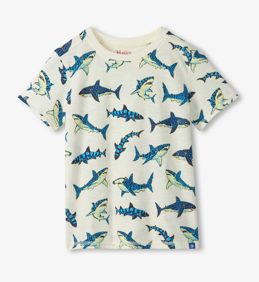 Hatley - Glow in the Dark Sharks Graphic Tee