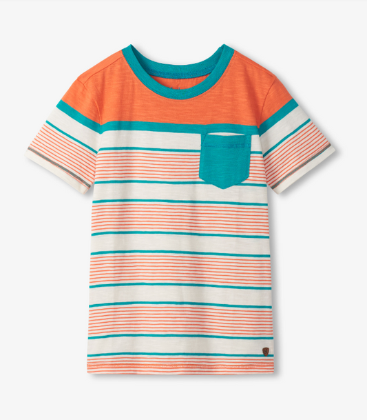 Hatley - Crew Neck Tee - Off Road Stripes