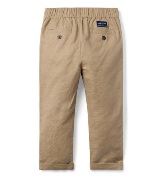 Janie and Jack - Khaki Linen Pants
