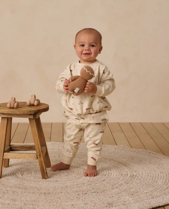 Quincy Mae - Relaxed Fleece Sweatshirt + Sweatpant Set || Cars