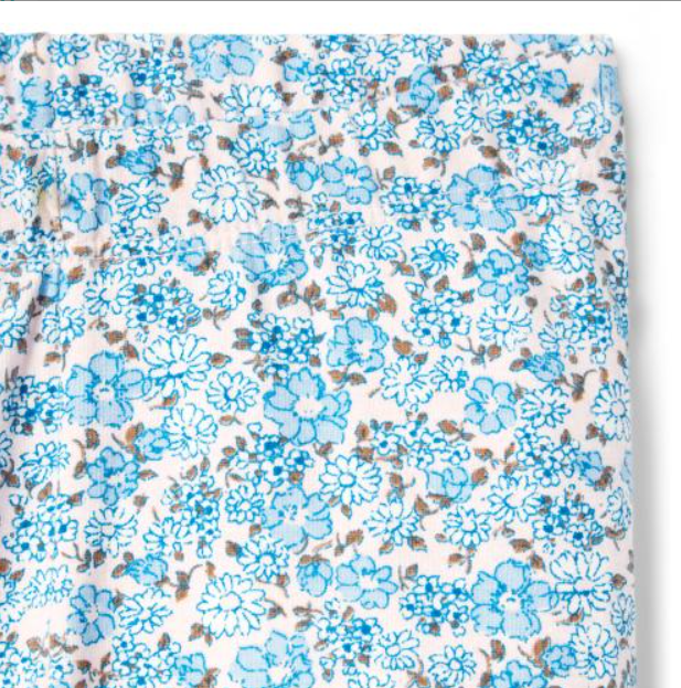 Janie and Jack - Hyacinth Blue Ditsy Floral Everyday Legging