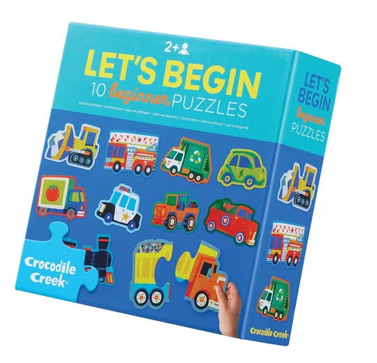 Crocodile Creek - Let's Begin Box Puzzle - Vehicles 2pc