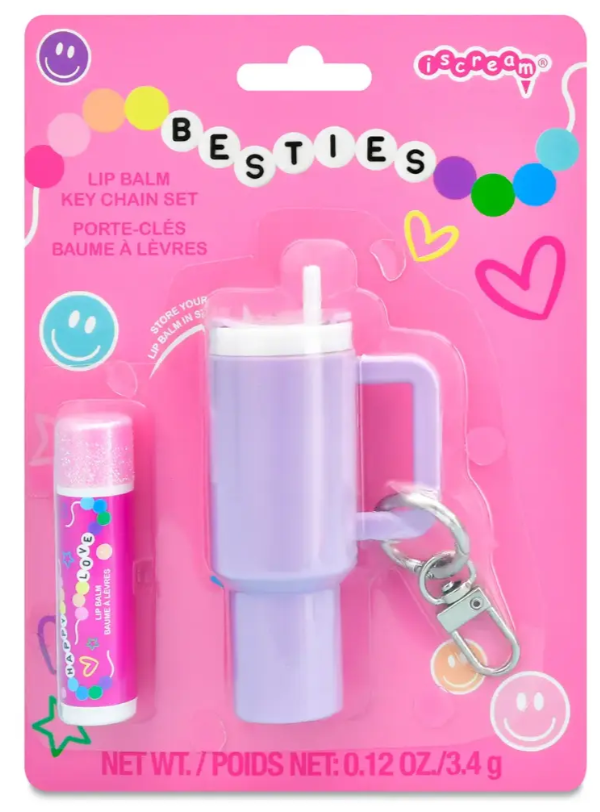 Iscream Besties Lip Balm Key Chain Set