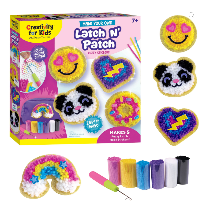 Faber-Castell Make Your Own Latch N' Patch Fuzzy Stickers