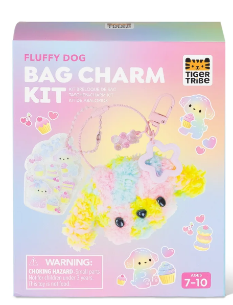 Tiger Tribe - Bag Charm Kit - Fluffy Dog